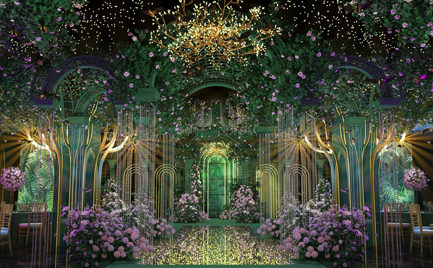 南充奇妙森林婚礼堂效果展示